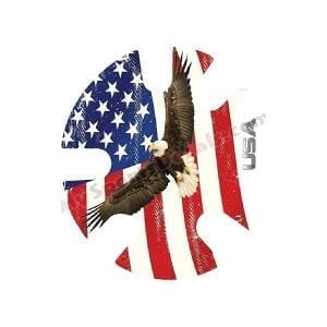 Bald Eagle and American Flag - Headgear Wrap (Set of 2 or Mix & Match)