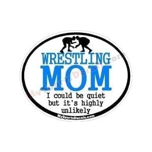 Wrestling - Oval Decals and Magnets
