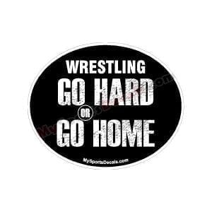 Wrestling - Oval Decals and Magnets