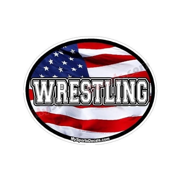 Wrestling – Oval Decals and Magnets