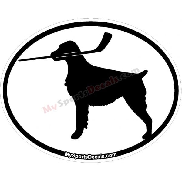 Brittany - Pet Ice Hockey Oval Decal and Magnets