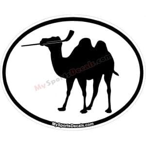 Camel - Pet Ice Hockey Oval Decal and Magnets
