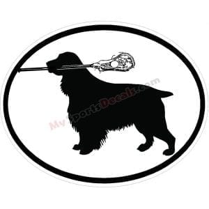 English Springer Spaniel - Pet Lacrosse Oval Decal and Magnets