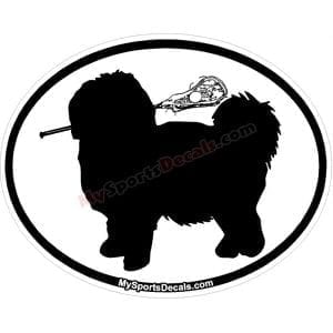 Havanese - Pet Lacrosse Oval Decal and Magnets