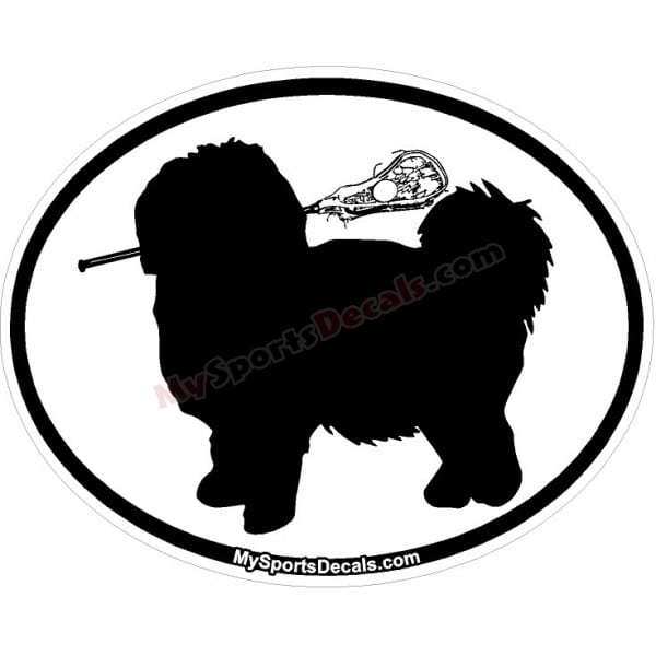 Havanese - Pet Lacrosse Oval Decal and Magnets