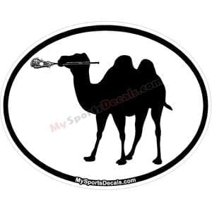 Camel - Pet Lacrosse Oval Decal and Magnets