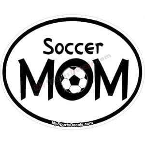 Soccer Oval Decals and Magnets