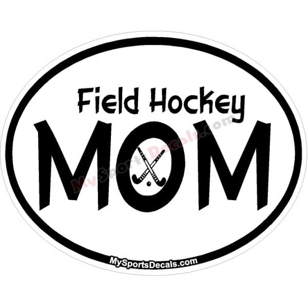 Field Hockey Oval Decals and Magnets