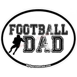 Football Oval Decals and Magnets
