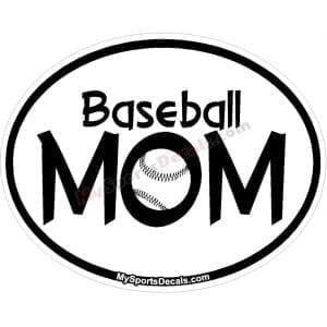 Baseball - Oval Decals and Magnets