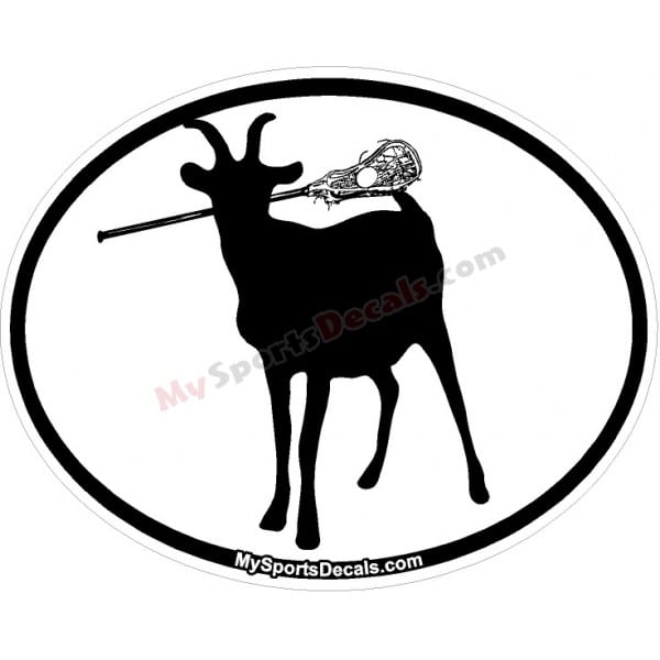 Goat - Pet Lacrosse Oval Decal and Magnets