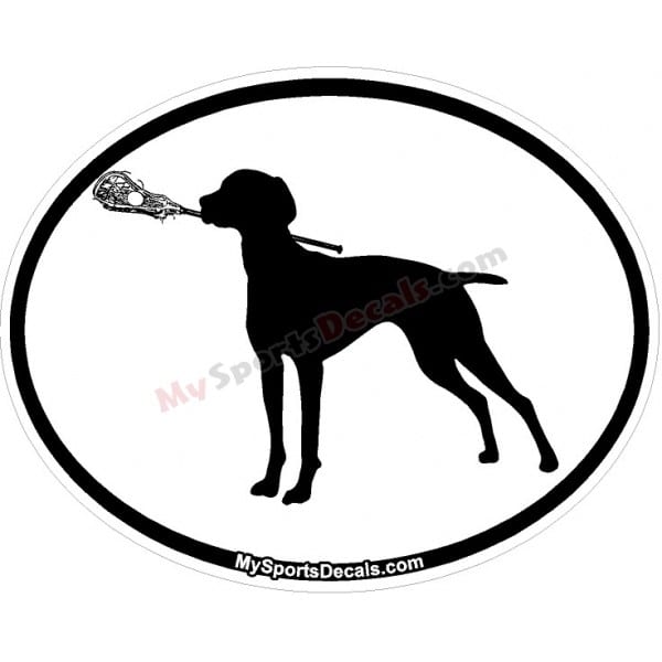 Vizsla - Pet Lacrosse Oval Decal and Magnets
