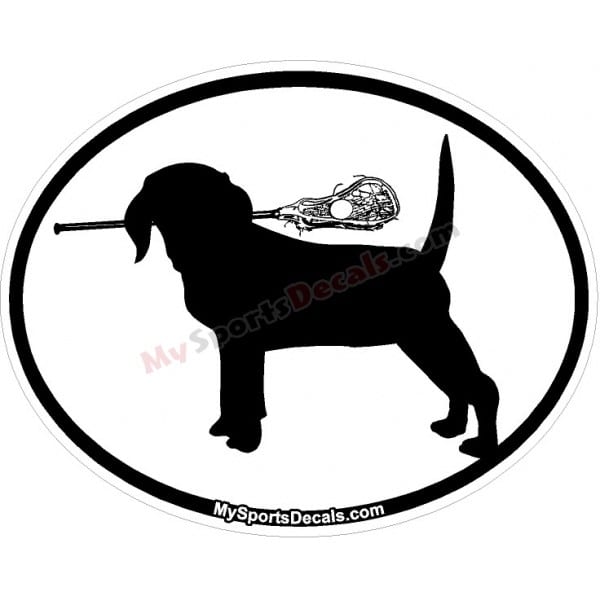 Beagle - Pet Lacrosse Oval Decal and Magnets
