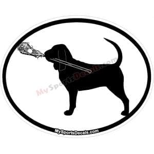 Blood Hound - Pet Lacrosse Oval Decal and Magnets