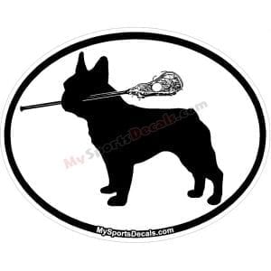 Boston Terrier - Pet Lacrosse Oval Decal and Magnets