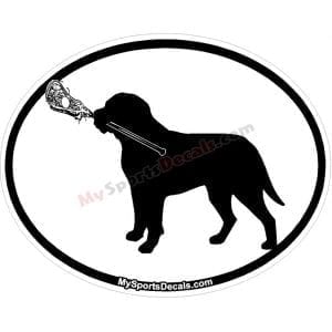 Bull Mastiff - Pet Lacrosse Oval Decal and Magnets