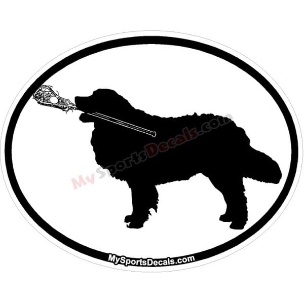 Burnese Mountain Dog - Pet Lacrosse Oval Decal and Magnets