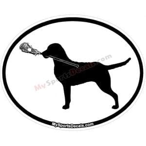 Chesapeake Bay Retriever - Pet Lacrosse Oval Decal and Magnets
