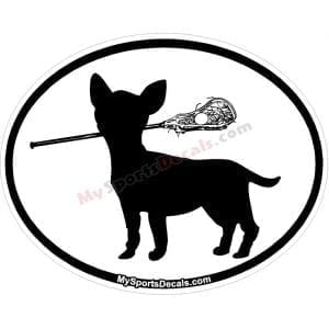 Chihuahua - Pet Lacrosse Oval Decal and Magnets
