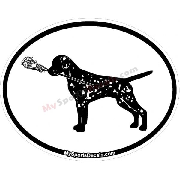 Dalmatian - Pet Lacrosse Oval Decal and Magnets