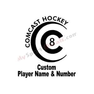 Comcast Hockey - Ice Hockey Custom Cut Decals