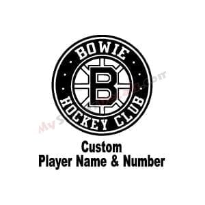 Bowie Hockey Club - Ice Hockey Custom Cut Decals