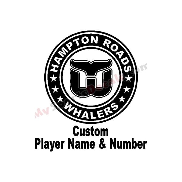 Hampton Roads Whalers - Ice Hockey Custom Cut Decals
