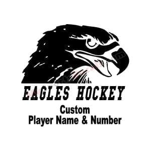 Eagles Hockey - Ice Hockey Custom Cut Decals