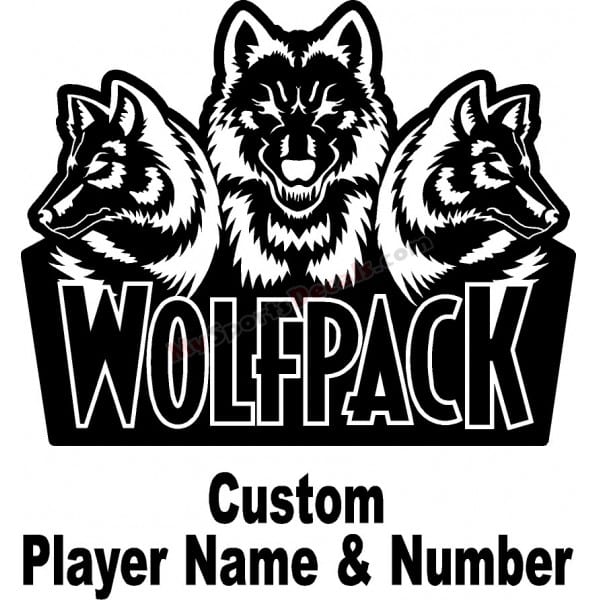 Wolfpack - Ice Hockey Custom Cut Decals