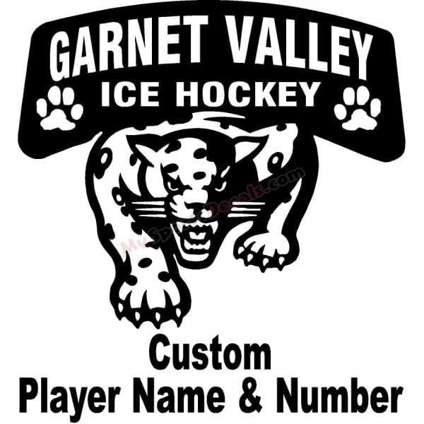 Garnet Valley - Ice Hockey Custom Cut Decals