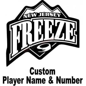 New Jersey Freeze - Ice Hockey Custom Cut Decals