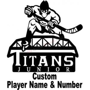 Titans Junior - Ice Hockey Custom Cut Decals