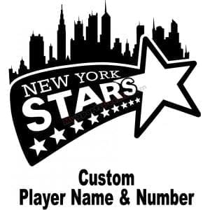 New York Stars - Ice Hockey Custom Cut Decals