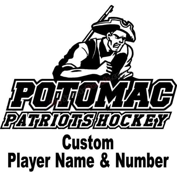 Potomac Patriots - Ice Hockey Custom Cut Decals